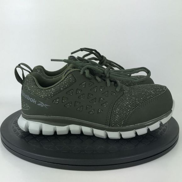 Reebok SubLite Cushion Work Green Composite Toe Safety Shoes Women’s Size 5 Wide - Picture 4 of 12